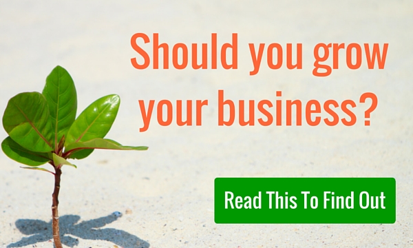 Is Growing Your Business The Answer?